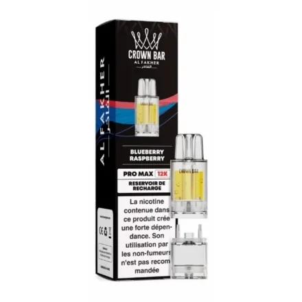 Cartouche Pré-remplie Pro Max Blueberry Raspberry de Crown Bar