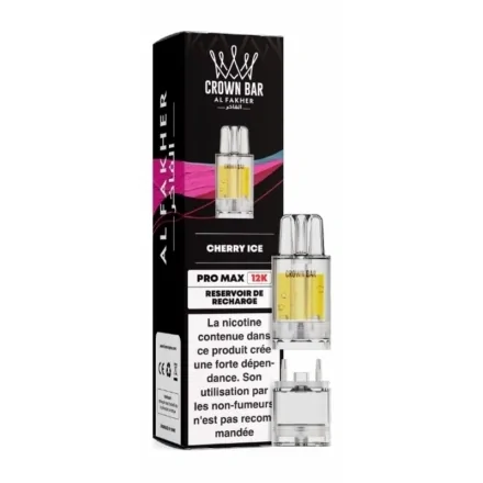 Cartouche Pré-remplie Pro Max Cherry Ice de Crown Bar