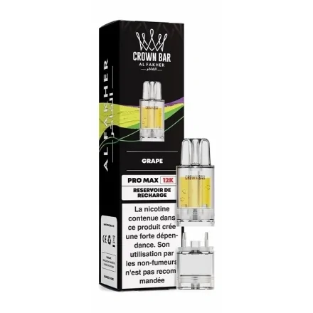 Cartouche Pré-remplie Pro Max Grape de Crown Bar