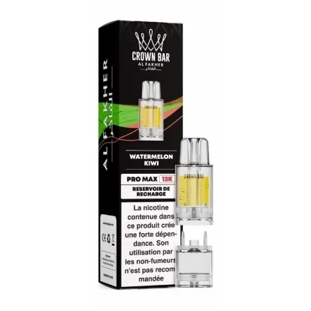 Cartouche Pré-remplie Pro Max Watermelon Kiwi de Crown Bar