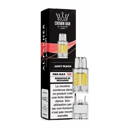 Cartouche Pré-remplie Pro Max Juicy Peach de Crown Bar