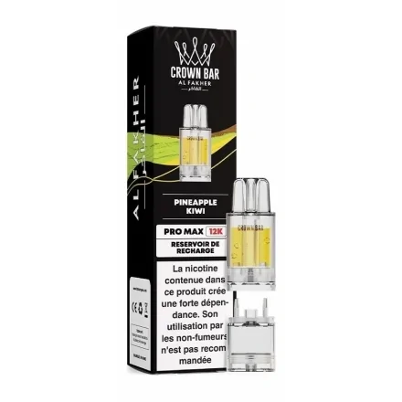 Cartouche Pré-remplie Pro Max Pineapple Kiwi de Crown Bar