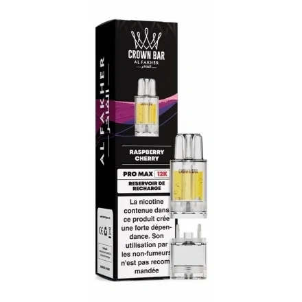 Cartouche Pré-remplie Pro Max Raspberry Cherry de Crown Bar