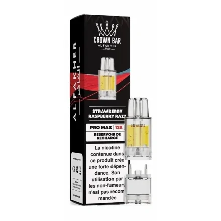 Cartouche Pré-remplie Pro Max Strawberry Raspberry Razz de Crown Bar