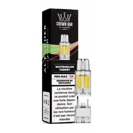 Cartouche Pré-remplie Pro Max Watermelon Cherry de Crown Bar