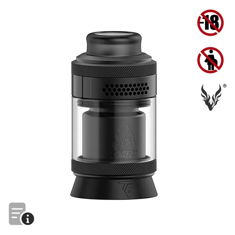 Blaze Solo 2 RTA  Matte Gunmetal de THC & Mike Vapes