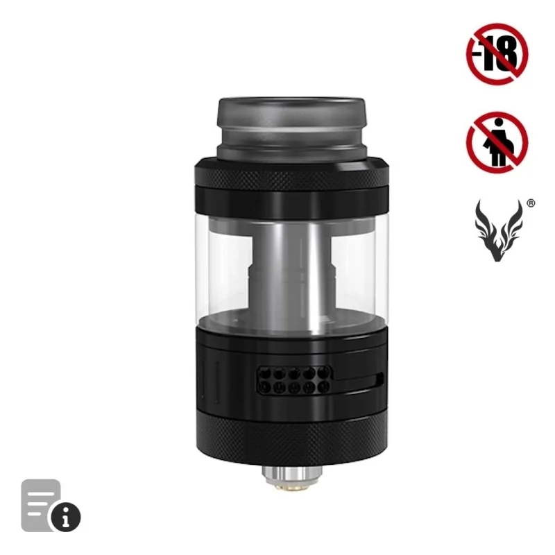 Nitrous RTA 22mm Black de Damn Vape