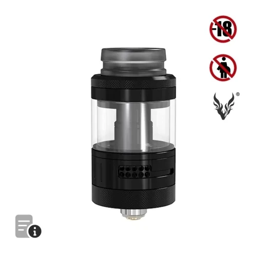 Nitrous RTA 22mm Black de Damn Vape Nitrous RTA 22mm Black de Damn Vape