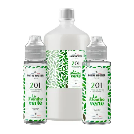 Eliquide N°201 • La Menthe Fraîche • Fresh Edition de Maître Vapotier