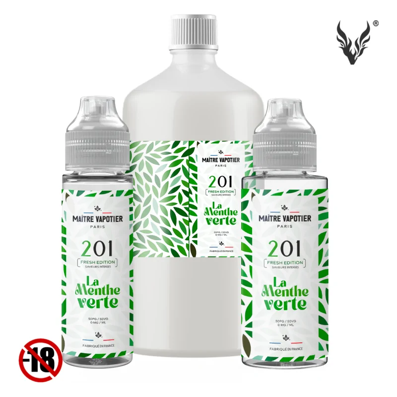 Eliquide N°201 • La Menthe Fraîche • Fresh Edition de Maître Vapotier