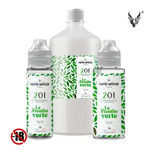 Eliquide N°201 • La Menthe Fraîche • Fresh Edition de Maître Vapotier Eliquide N°201 • La Menthe Fraîche • Fresh Edition de Maître Vapotier
