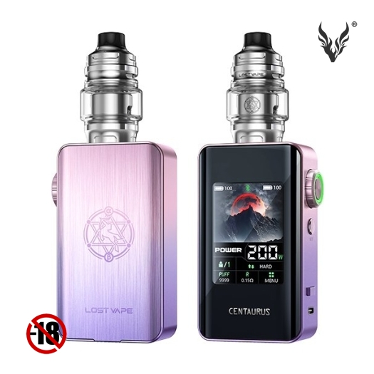 Kit Centaurus BT200
Pink Purple de Lost Vape Kit Centaurus BT200
Pink Purple de Lost Vape