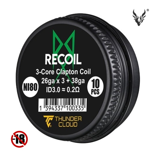 3-Core Clapton Coils Ni80 de Thunder Cloud & Grimm Green