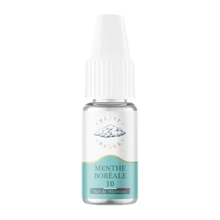 E-liquide Menthe Boréale Sels de Nicotine 10ml de Petit Nuage