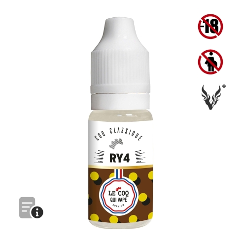 E-liquide RY4 10ml de Le Coq Qui Vape E-liquide RY4 10ml de Le Coq Qui Vape