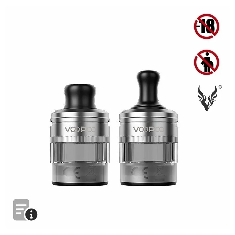 Cartouches Vides PnP X MTL Silver de Voopoo