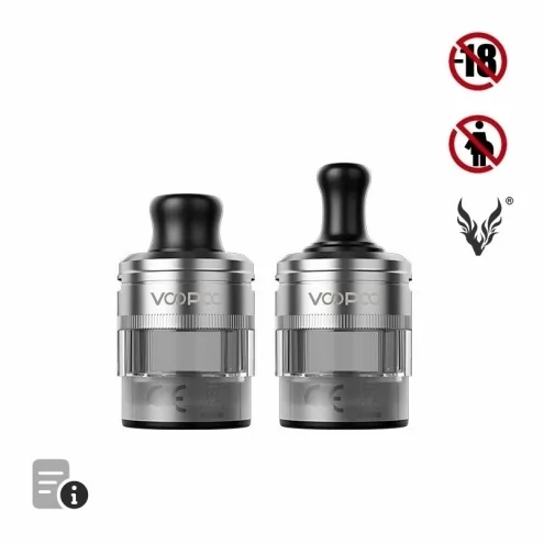 Cartouches Vides PnP X MTL Silver de Voopoo Cartouches Vides PnP X MTL Silver de Voopoo