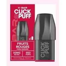 Cartouche Click & Puff Fruits Rouges de X-Bar