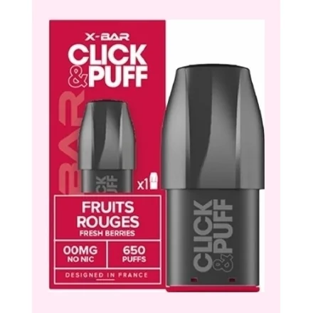Cartouche Click & Puff Fruits Rouges de X-Bar