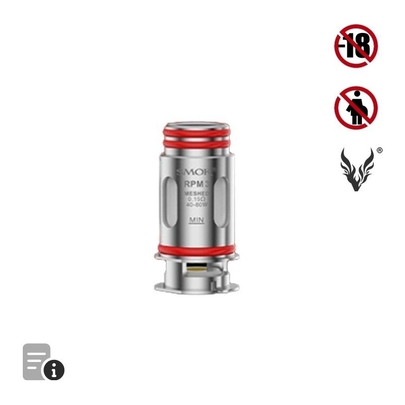 Résistance RPM3 Meshed 0.15 ohm de Smok