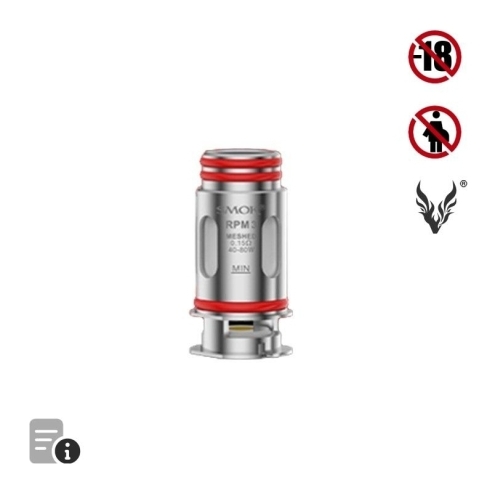 Résistance RPM3 Meshed 0.15 ohm de Smok Résistance RPM3 Meshed 0.15 ohm de Smok