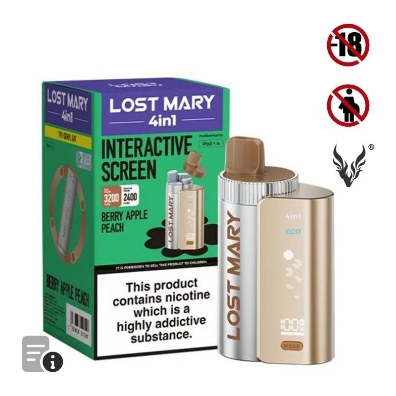 Puff Berry Apple Peach 4in1 de Lost Mary