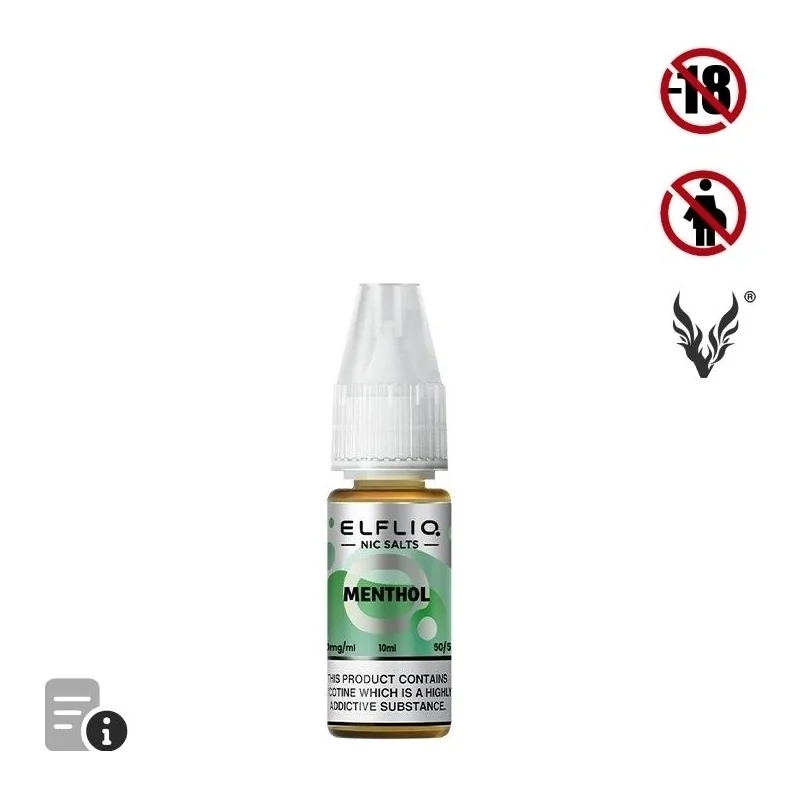E-liquide Menthol Sels de Nicotine 10ml de ElfLiq par ElfBar