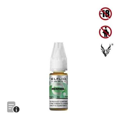 E-liquide Menthol Sels de Nicotine 10ml de ElfLiq par ElfBar E-liquide Menthol Sels de Nicotine 10ml de ElfLiq par ElfBar