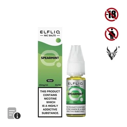 E-liquide Spearmint Ice Sels de Nicotine 10ml de Elfliq par ElfBar E-liquide Spearmint Ice Sels de Nicotine 10ml de Elfliq par ElfBar