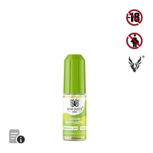E-liquide Sour Rainbow Sels de Nicotine 10ml de Bar Juice 5000