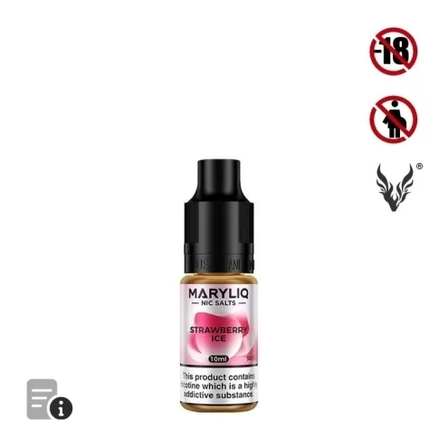 E-liquide Strawberry Ice Sels de Nicotine 10ml de MaryLiq par ElfBar E-liquide Strawberry Ice Sels de Nicotine 10ml de MaryLiq par ElfBar