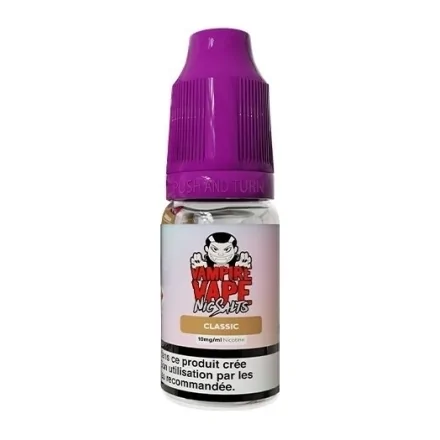 E-liquide Classic sels nicotine 10ml de Vampire Vape