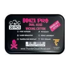 Lacets de Coton Bonza Pro Dual Head de Thunder Cloud & Vaping Bogan