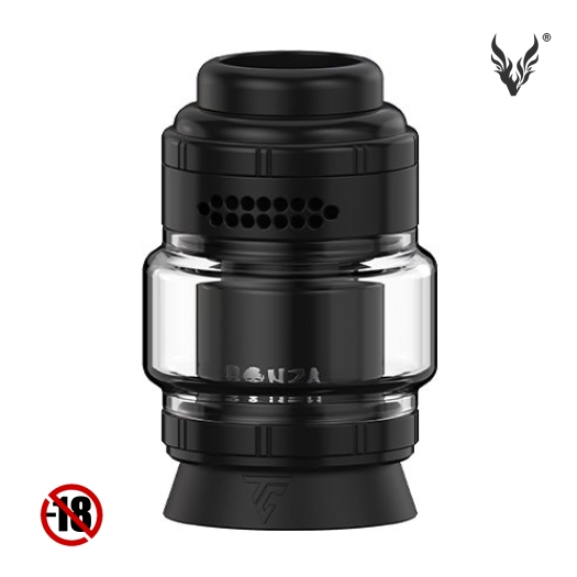 Bonza Pro RTA Silver Black de Thunder Cloud & Vaping Bogan