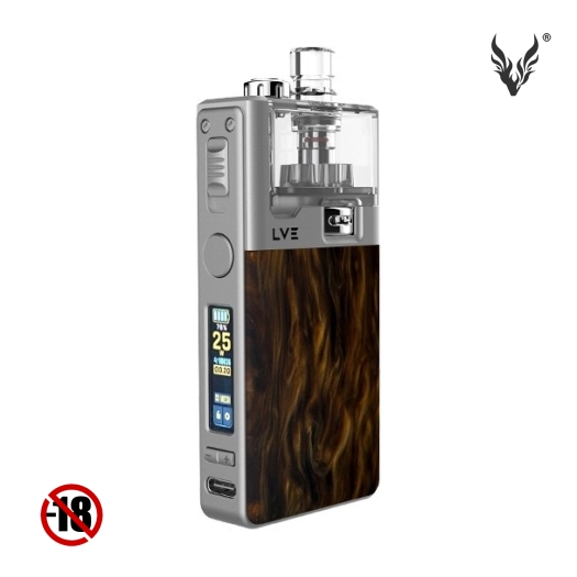 Pod Orion II Pro Silver + RBA Bourbon Swirl de LVE Pod Orion II Pro Silver + RBA Bourbon Swirl de LVE