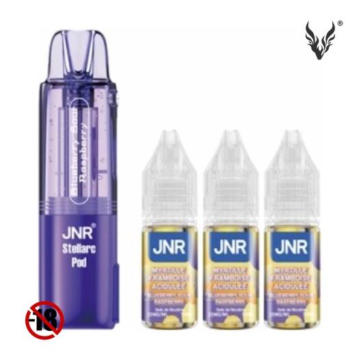 Cartouche Stellarc Blueberry Sour Raspberry de JNR