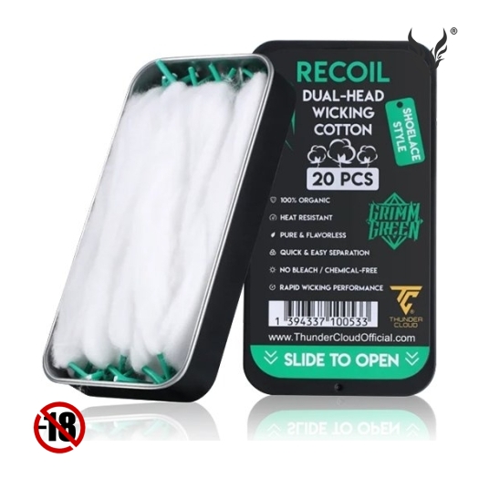 Recoil Dual Head Cotton Laces de Thunder Cloud & Grimm Green
