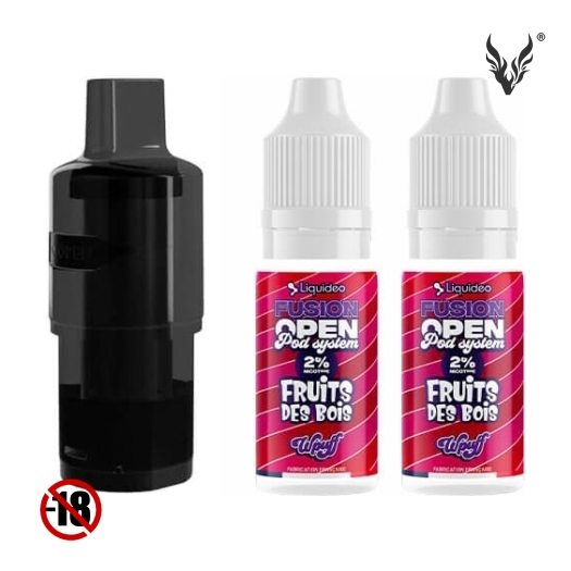 Cartouches Open Pod Fruits Des Bois de Wpuff Fusion