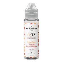 Eliquide N°607 • Pêche Raisin Fruits Rouges • Fresh Edition de Maître Vapotier