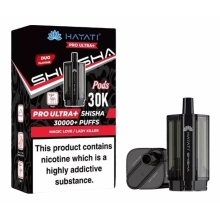 Cartouches Pré-remplies Ultra+ Shisha 30K Magic Love / Lady Killer de Hayati