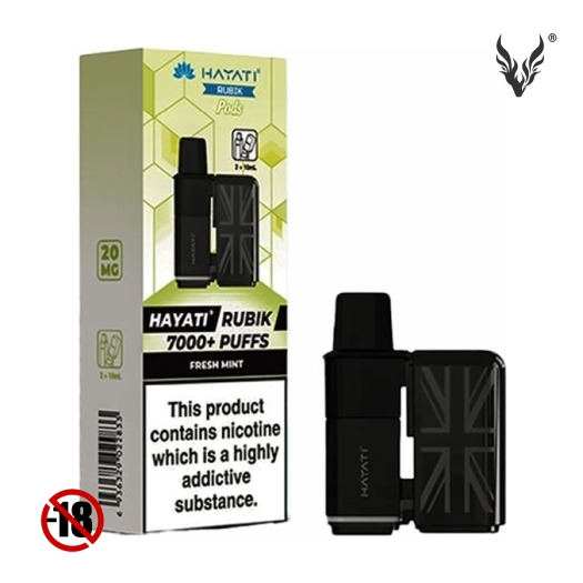 Cartouche Pré-remplie Rubik 7K Fresh Mint de Hayati