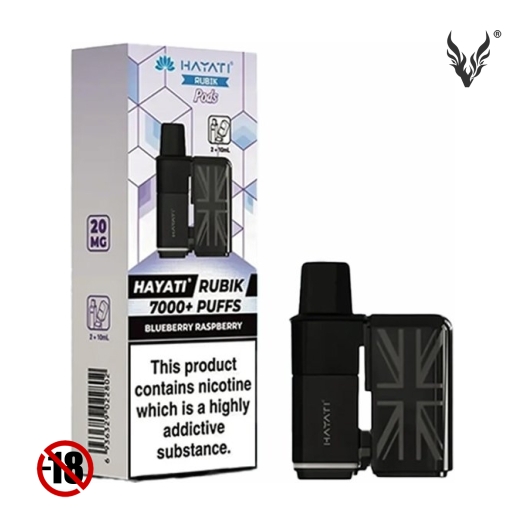 Cartouche Pré-remplie Rubik 7K Blueberry Raspberry de Hayati