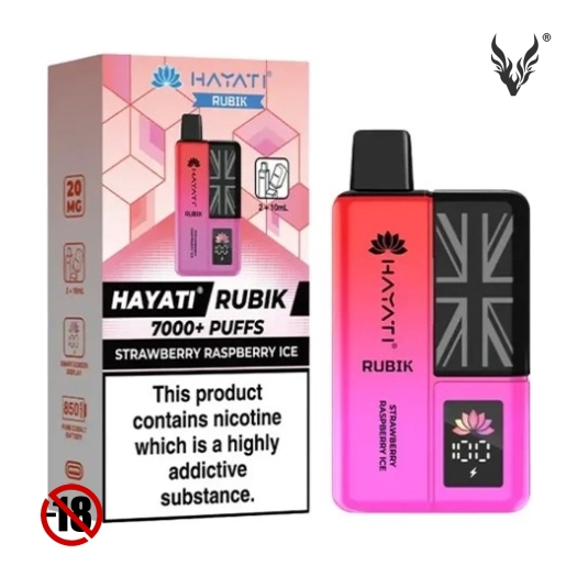 Puff Rubik 7K Strawberry Raspberry Ice de Hayati