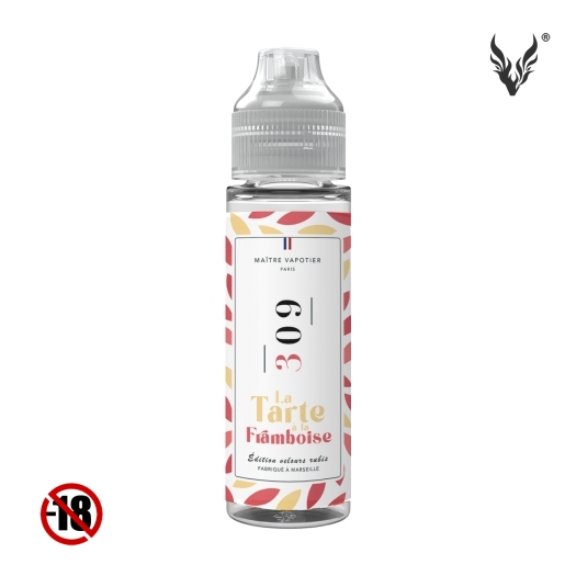 eliquide Maître vapotier, N° 309 • La Tarte à la Framboise • Édition velours rubis • 50ml eliquide Maître vapotier, N° 309 • La Tarte à la Framboise • Édition velours rubis • 50ml