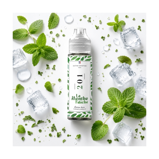 Eliquide N° 201 • La Menthe Fraîche • Édition brise • 50ml Eliquide N° 201 • La Menthe Fraîche • Édition brise • 50ml