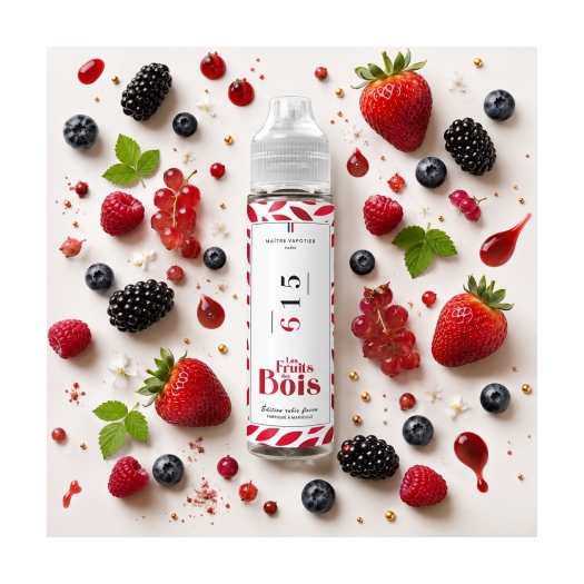 N° 615 • Les Fruits des Bois • Édition rubis flocon • 50ml eliquide de maître vapotier N° 615 • Les Fruits des Bois • Édition rubis flocon • 50ml eliquide de maître vapotier