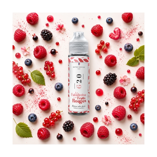N° 620 • La Framboise et ses Fruits Rouges • Édition rubis flocon eliquide de maître vapotier N° 620 • La Framboise et ses Fruits Rouges • Édition rubis flocon eliquide de maître vapotier