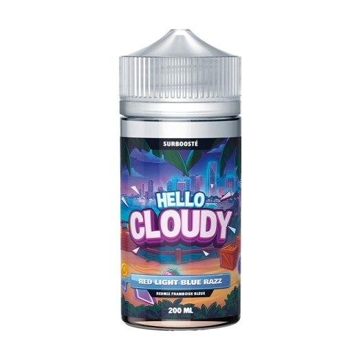 Eliquide Red Light Blue Razz 200ml de Hello Cloudy Eliquide Red Light Blue Razz 200ml de Hello Cloudy