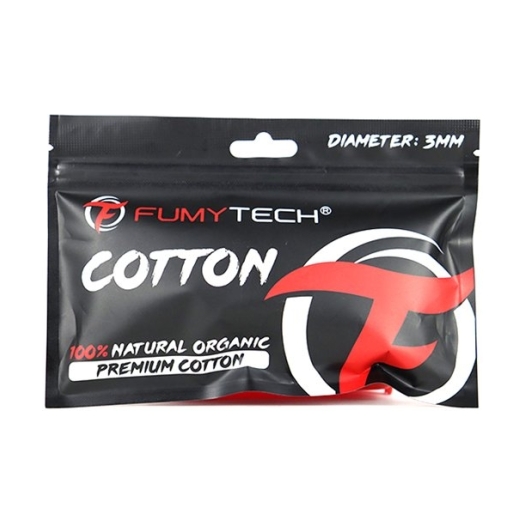 Coton Premium 100% Naturel Organique 3mm de Fumytech