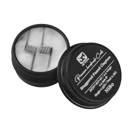 Staggered Fused Clapton Ni80 0,35 Ω de BD Vape Staggered Fused Clapton Ni80 0,35 Ω de BD Vape